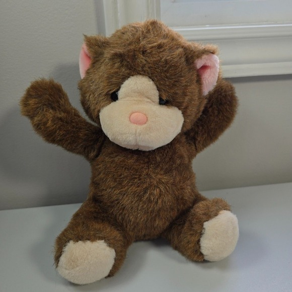 Vintage Mattel Emotions Teddy Bear Plush Brown 1980s Missing Pacifier Diaper - Picture 1 of 10